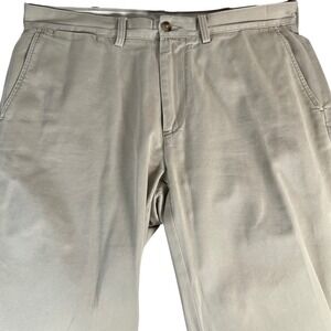 Polo Ralph Lauren Chino Pants Mens 34x32 Khaki Tan Classic Fit Cotton Twill